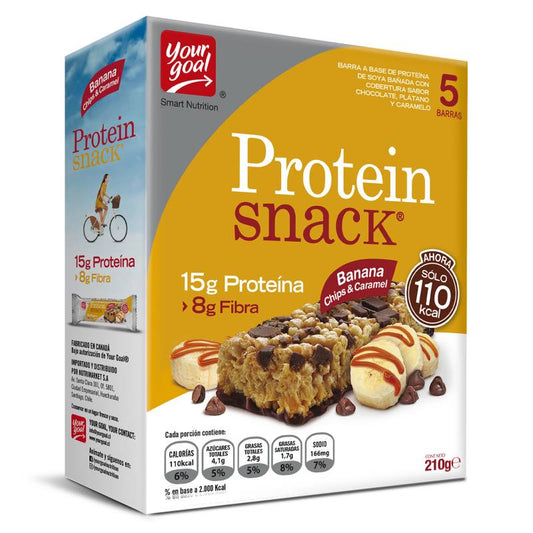 Barritas De Proteina Your Goal Banana Chips & Caramel 5un