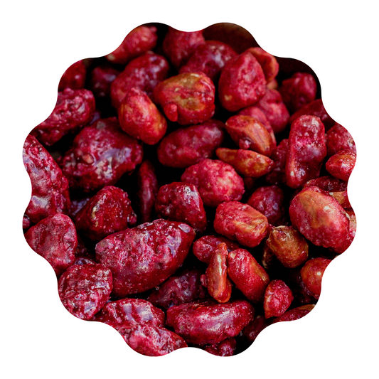 Maní confitado Frambuesa