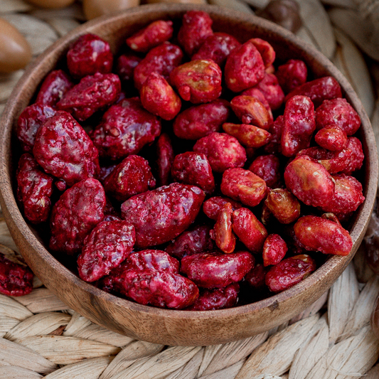 Maní confitado Frambuesa