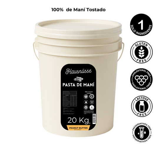 Pasta Maní 20kg 100% Natural | Hausnusse