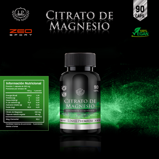 Citrato De Magnesio 90 Capsulas