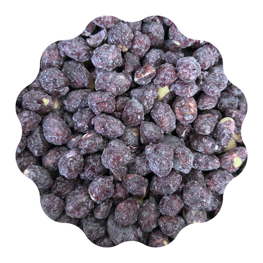 Maní confitado mora