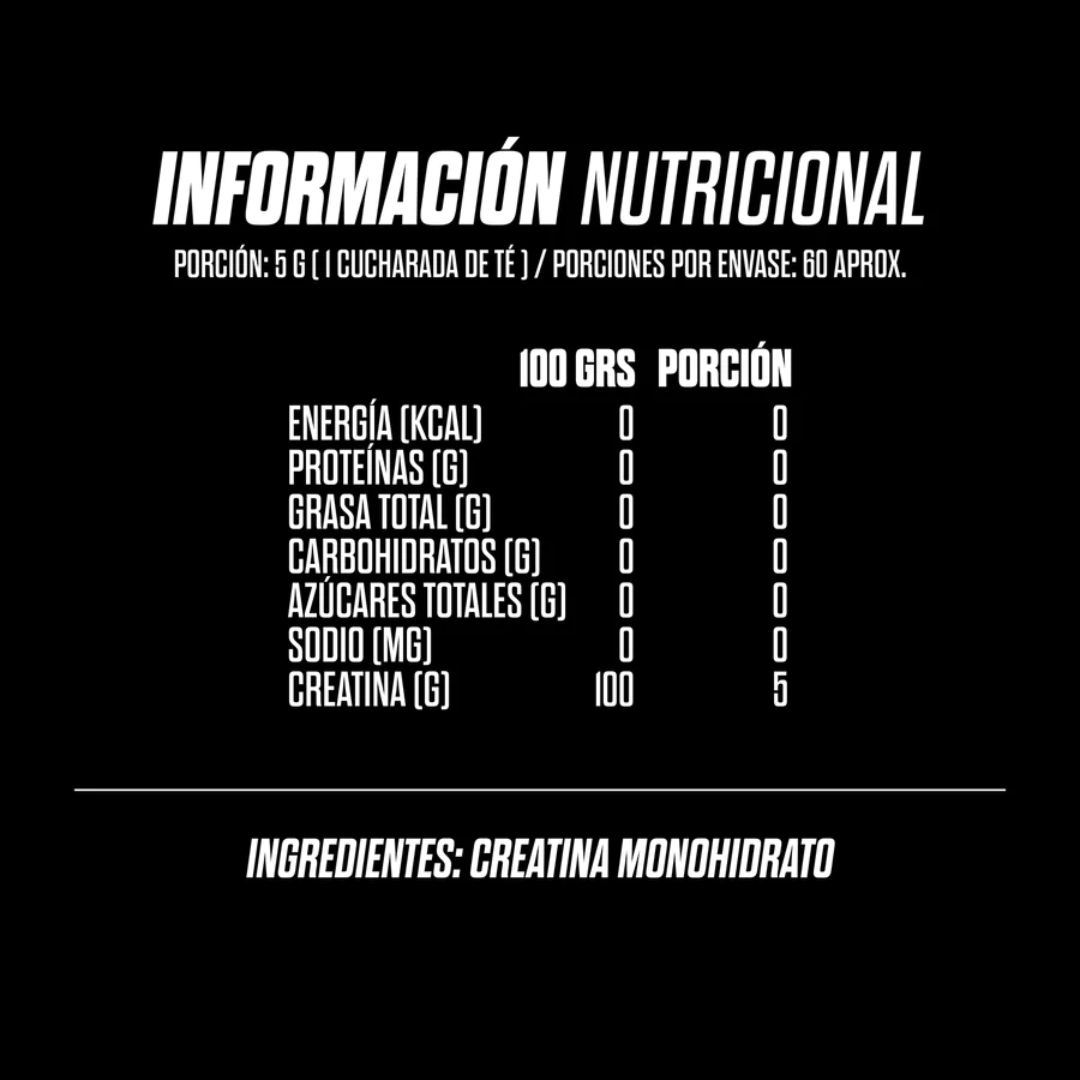 Creatina Monohidratada Gohard 60serv