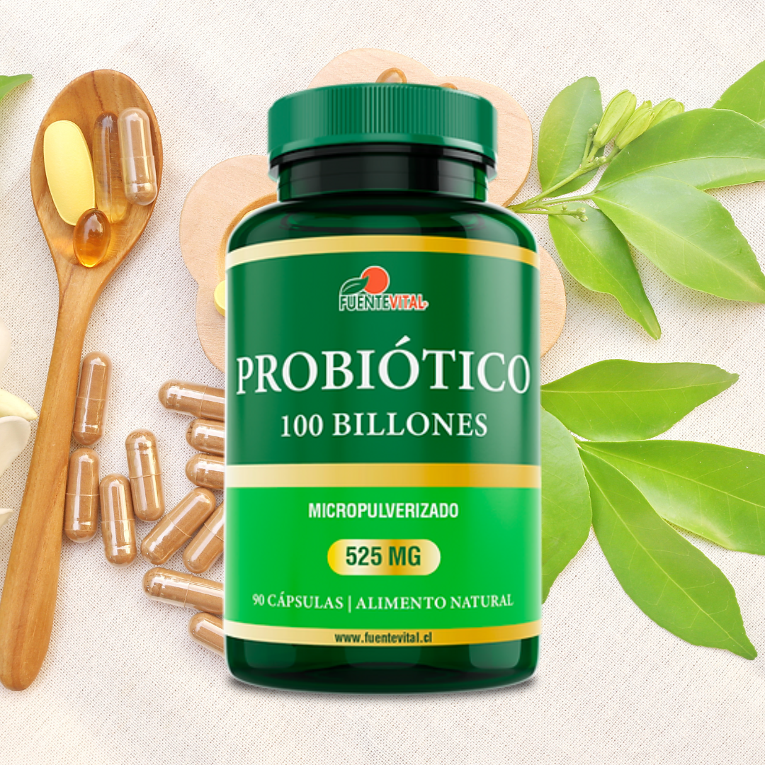 Probióticos 100 Billones - 10 Cepas - 60 Cápsulas Vegetales