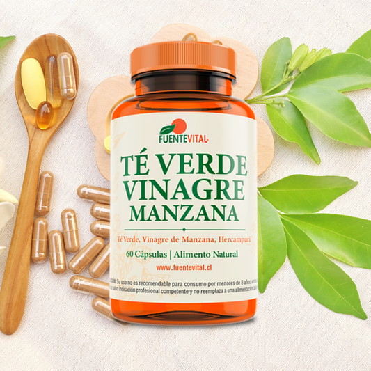 Te Verde + Vinagre Manzana Cápsulas Vegetales