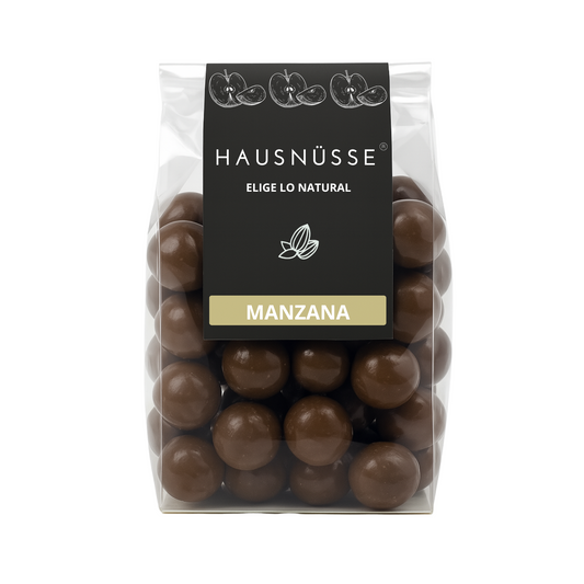 Manzana bañada en chocolate