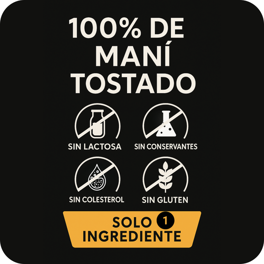 Pasta De Maní 100% Natural 1Kg