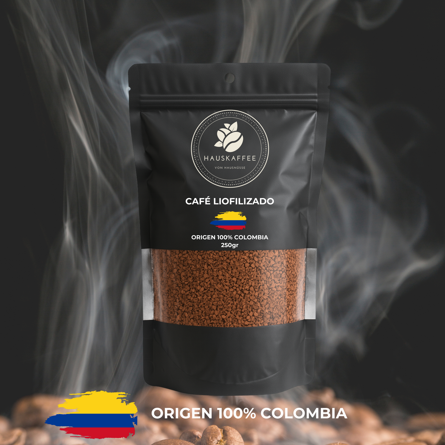 Café Liofilizado Hauskaffee 100% Colombia | 250 Gramos