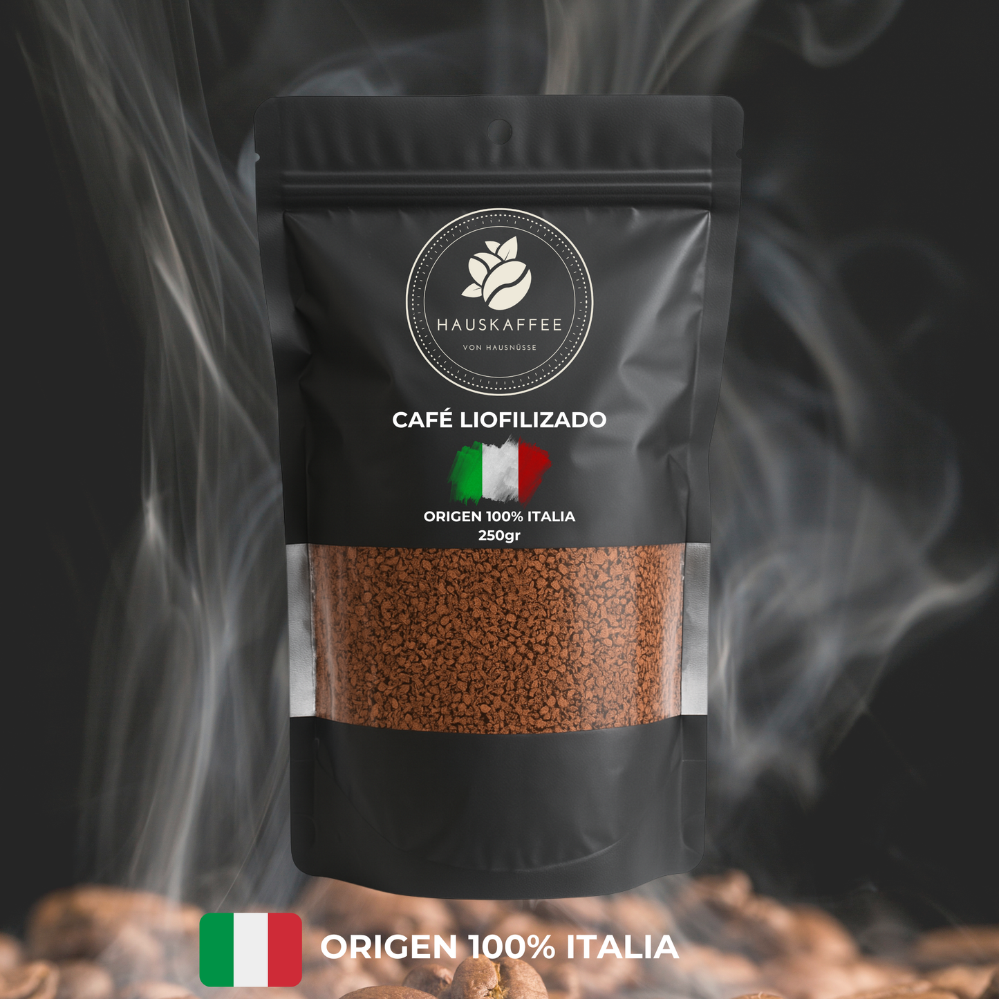 Café Liofilizado Hauskaffee 100% Italia | 250 Gramos