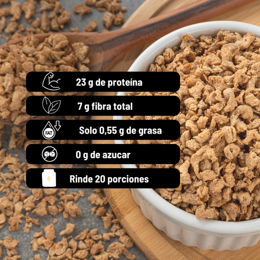 Carne texturizada de soya fina