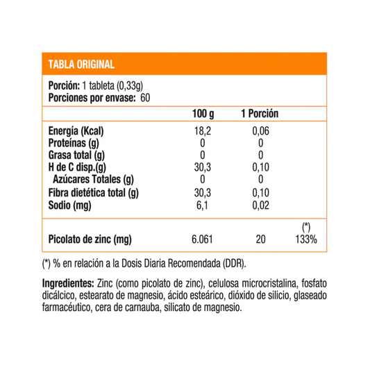 Zinc Picolinate 20 Mg Sunvit Life