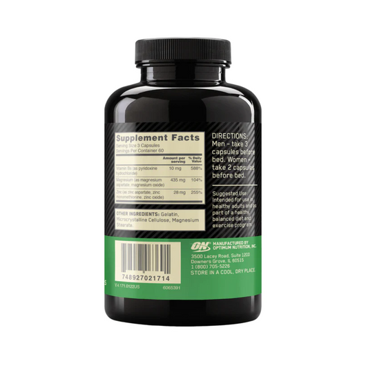Zinc Magnesium Aspartate Zma 90 Cap Optimum Nutrition