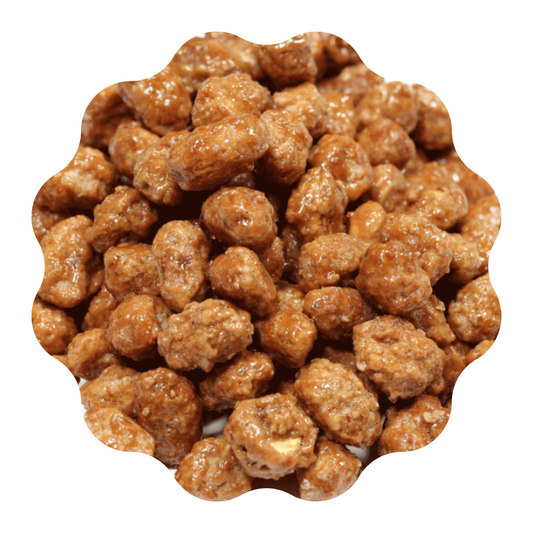 Maní confitado miel