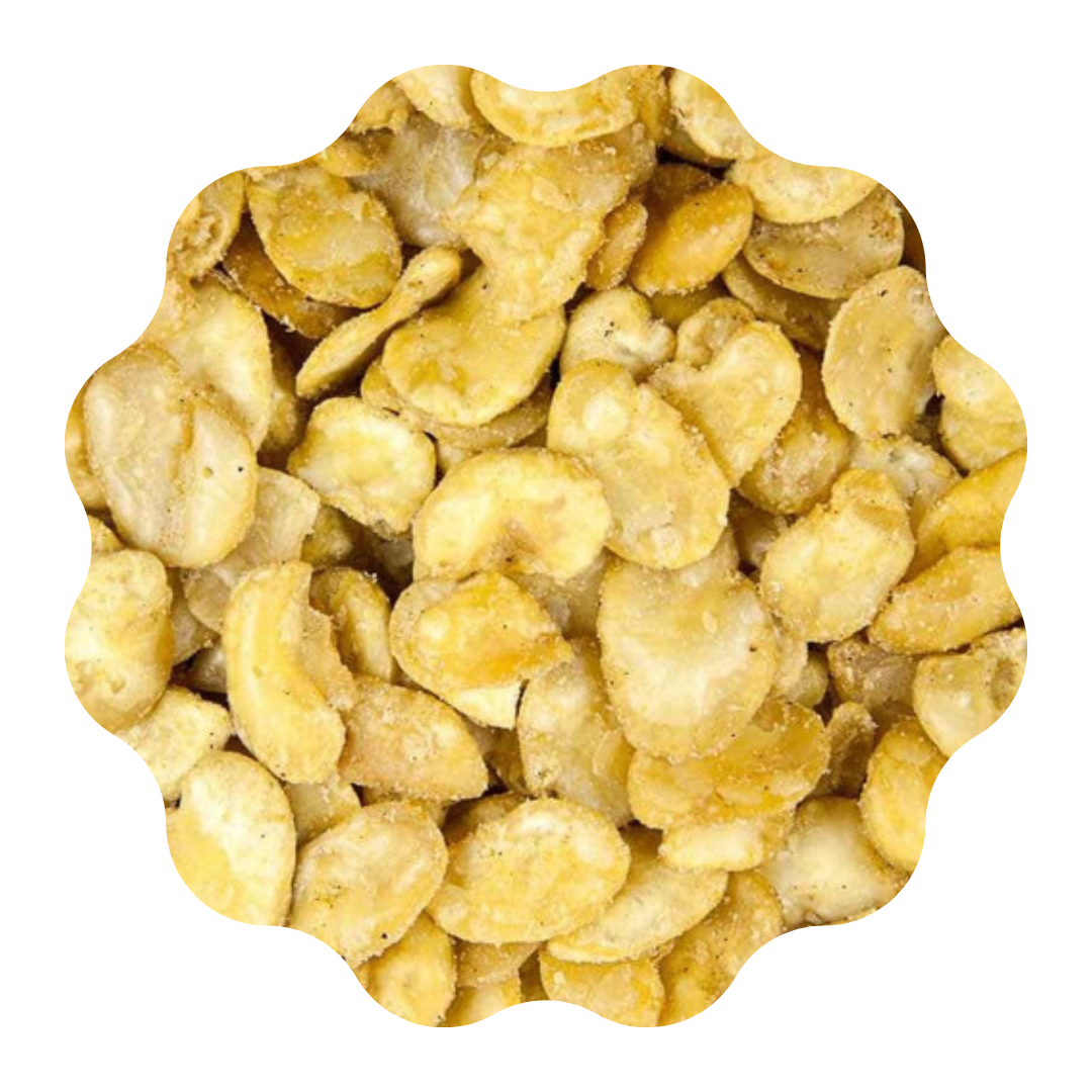 Habas fritas saladas