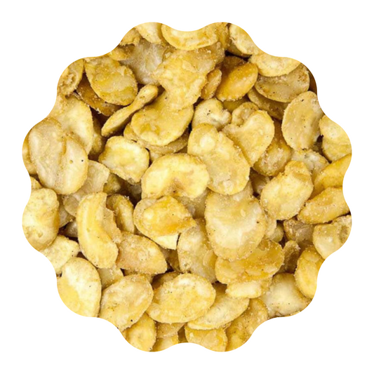 Habas fritas saladas