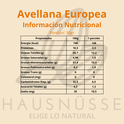 Avellanas Europeas Tostadas 5kg