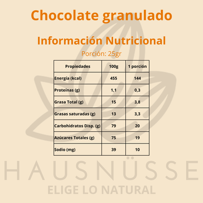 Chocolate granulado