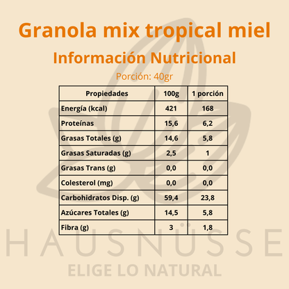 Granola Mix Tropical Miel
