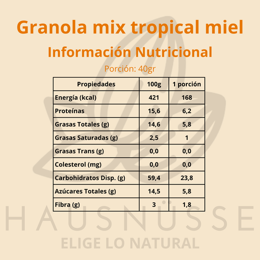 Granola Mix Tropical Miel