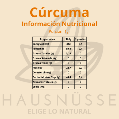 Cúrcuma en polvo