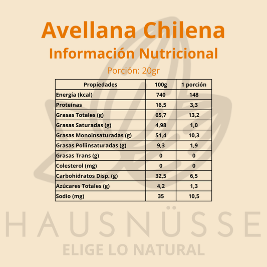 Avellana Chilena Tostada