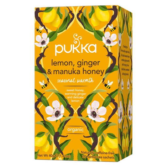 Pukka lemon, ginger & manuka honey