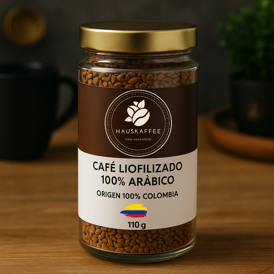 Café Liofilizado Hauskaffee 100% Colombia | 110 Gramos