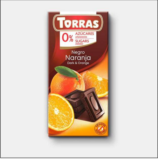 Chocolate Torras Negro con Naranja