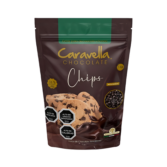 Cobertura De Chocolate Chips Caravella 1kg