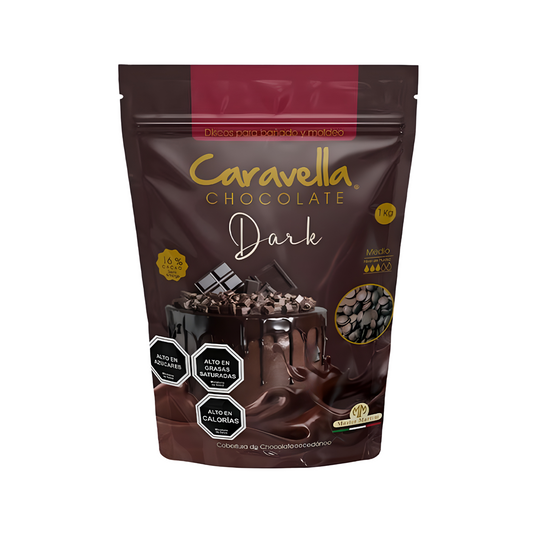 Cobertura De Chocolate Dark Caravella 1kg