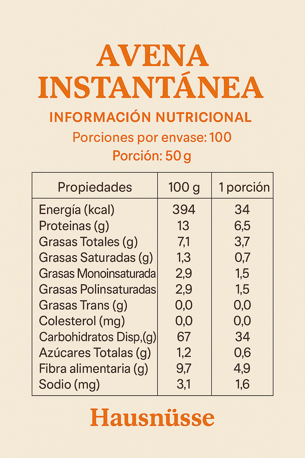 Avena instantanea