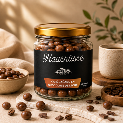 Café bañado en Chocolate de leche