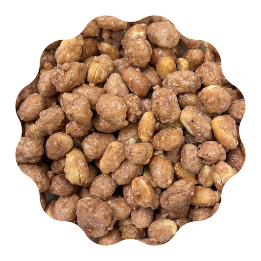 Maní confitado dulce de leche