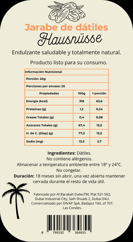 Syrup de dátiles