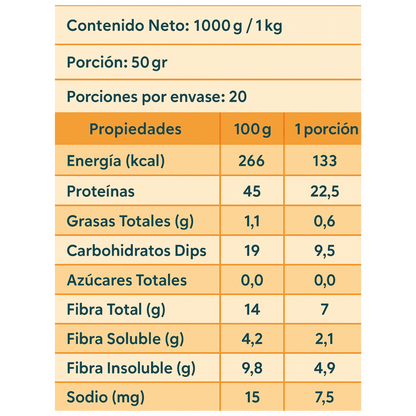 Carne texturizada de soya fina