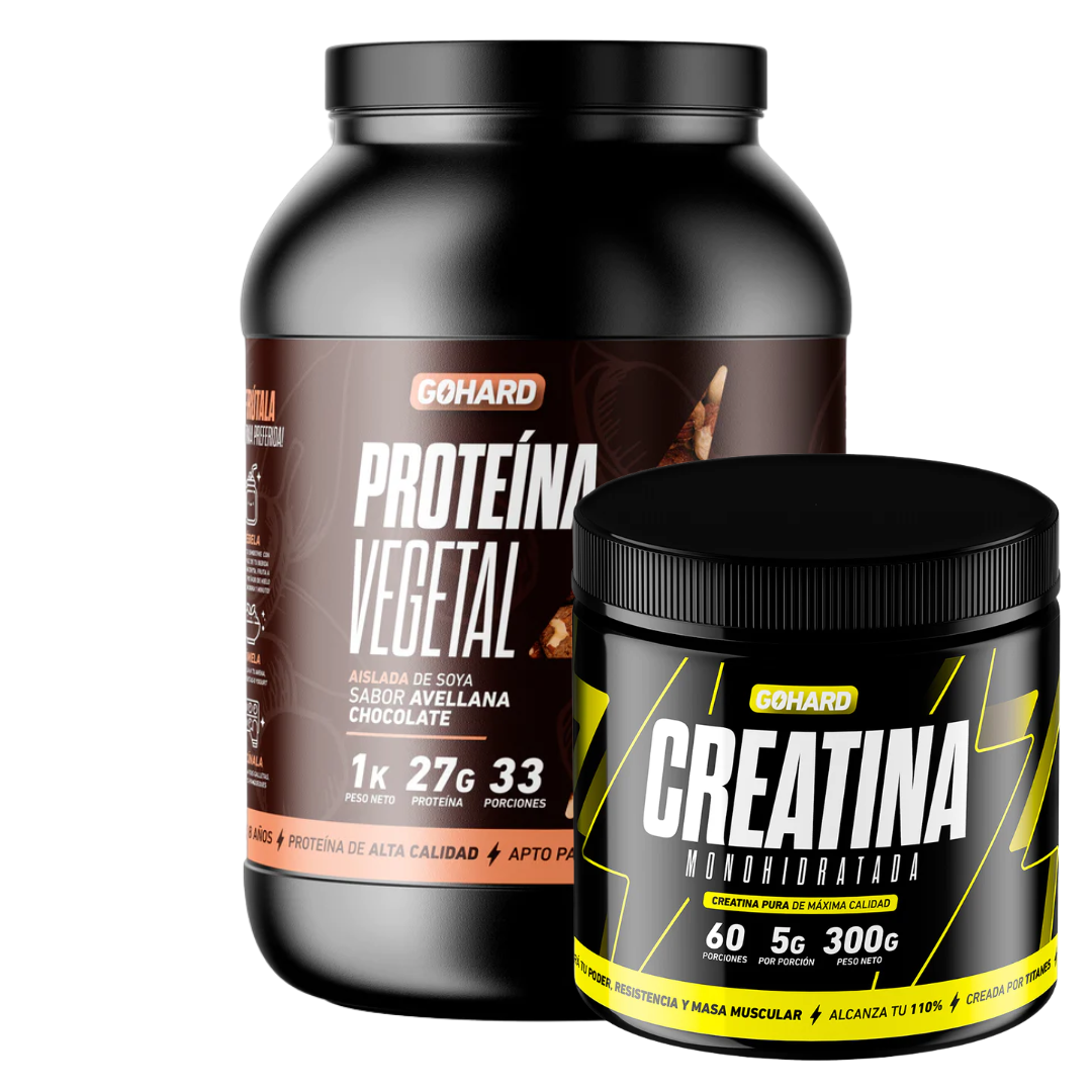 Proteína Vegetal 1Kg + Creatina 60serv