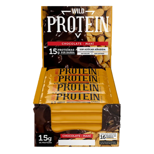 Barritas Wild Protein Chocolate Maní 16un