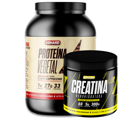 Proteína Vegetal 1Kg + Creatina 60serv