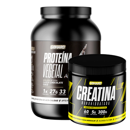 Proteína Vegetal 1Kg + Creatina 60serv