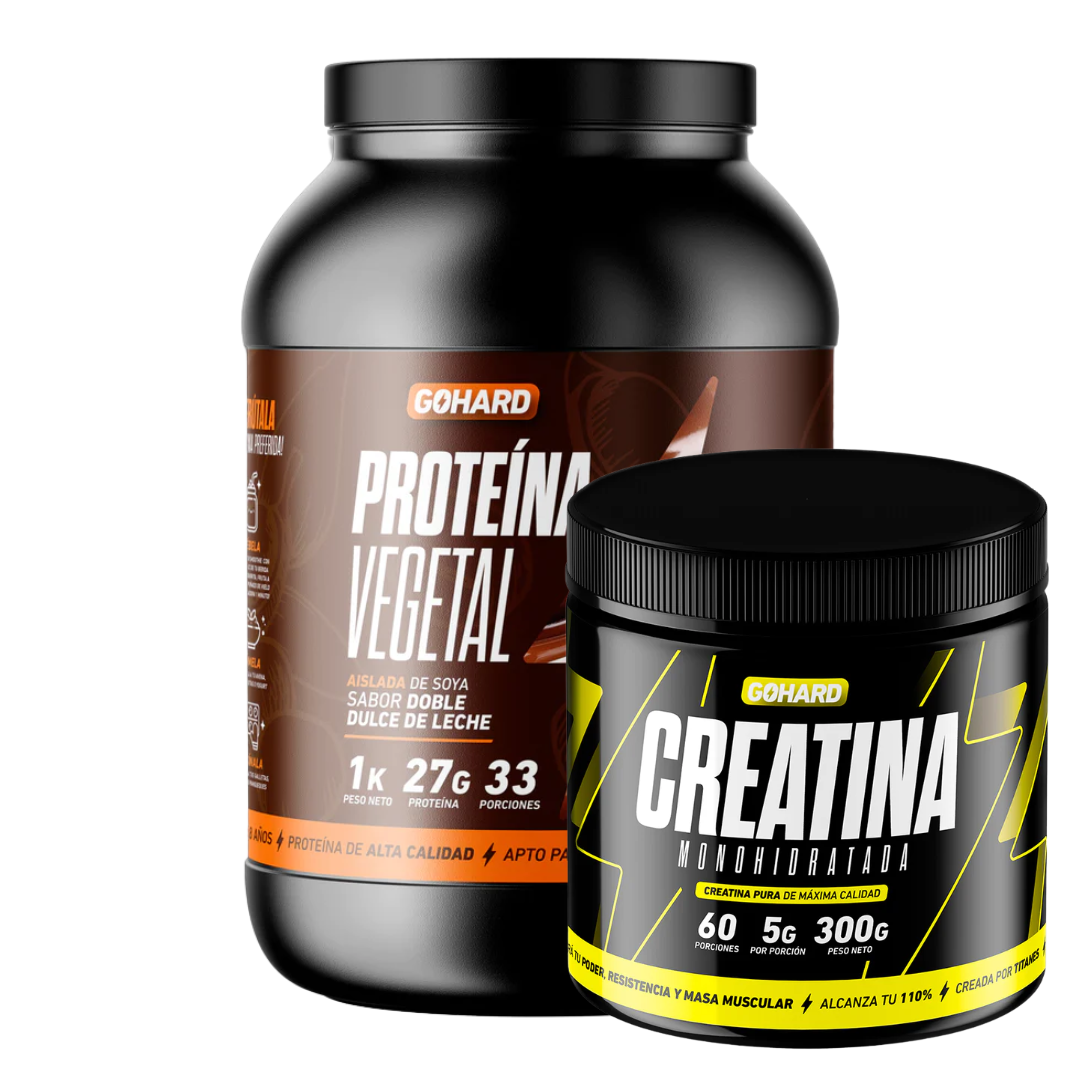 Proteína Vegetal 1Kg + Creatina 60serv