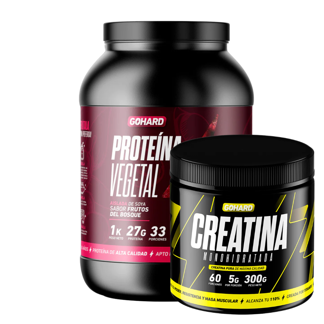 Proteína Vegetal 1Kg + Creatina 60serv